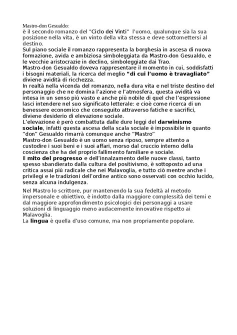 Mastro Don Gesualdo Riassunto Breve 4