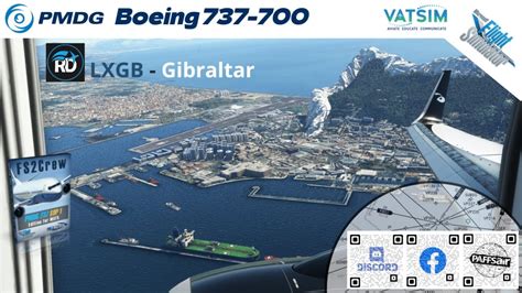 Msfs Live Vatsim Barcelona Lebl Gibraltar Lxgb Pmdg