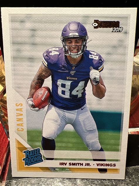 2019 Panini Donruss Rated Rookie Canvas 324 Irv Smith Jr RC EBay