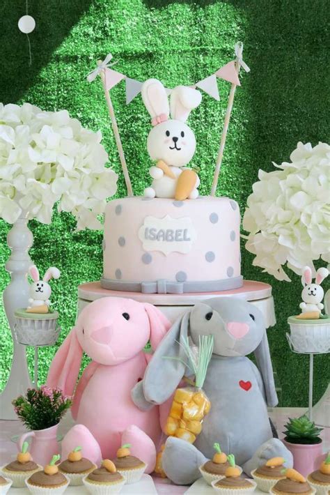 Rabbit Theme Birthday Party Ideas Photo Of Bunny Birthday