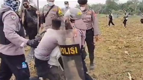 Kata Kapolres Soal Polisi Injak Kepala Petani Saat Ricuh Eksekusi Lahan