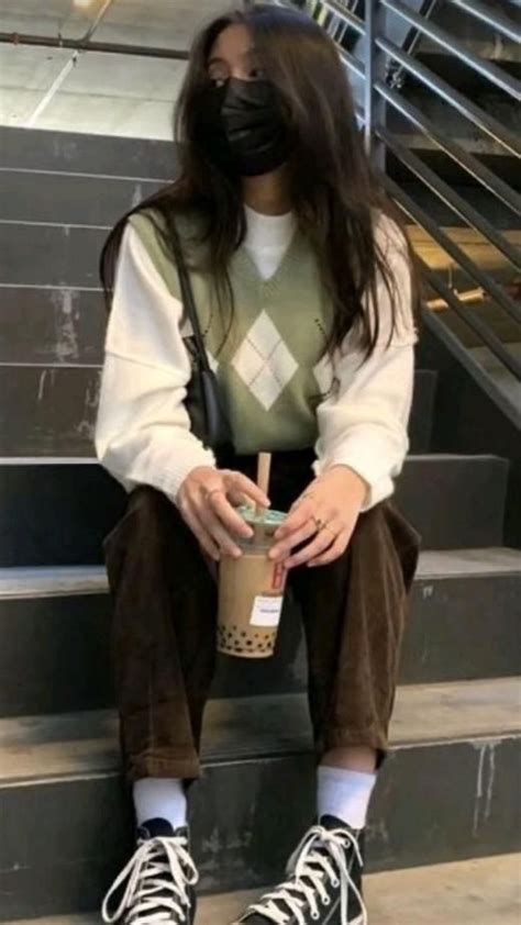 Nude Green Outfit Model Pakaian Remaja Gaya Model Pakaian Model Pakaian