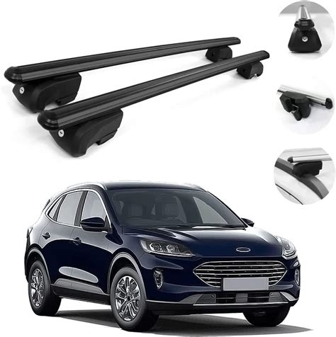 2 Pezzi Barre Portatutto Portapacchi Per Ford Kuga 2020 2023 Alluminio