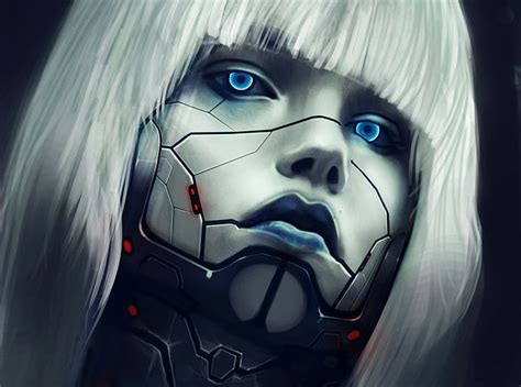 Hd Wallpaper 1920x1429 Px Blonde Cyborg Eyes Face Females Fi Girl Hair Robot Sci Women Abstract