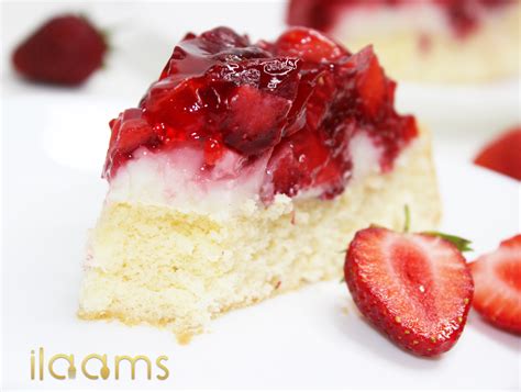 Erdbeerkuchen Mit Pudding Der Einfache Klassiker Ilaams Kochen