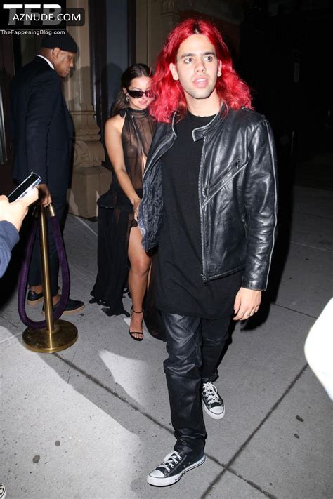 Addison Rae Sexy Seen Sowing Off Her Ass In A See Through Dress At The Met Gala After Party At