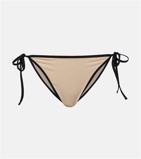 TOTÊME Toteme Mid rise Bikini Bottoms White Editorialist