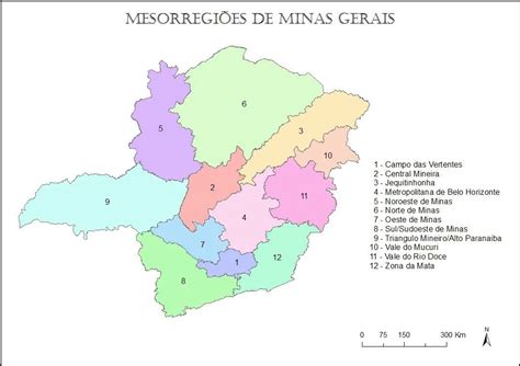 Microrregião De Minas Gerais - Mapa das Mesorregiões de Minas Gerais - Educarolando - Aprender brincando
