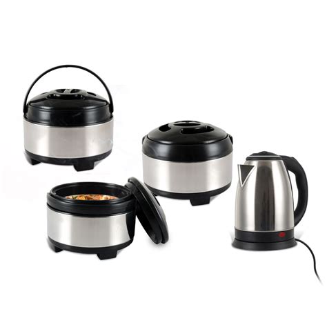Buy Set Of Stainless Steel Hot Box With Free Electric Kettle Online At Best Price In India On