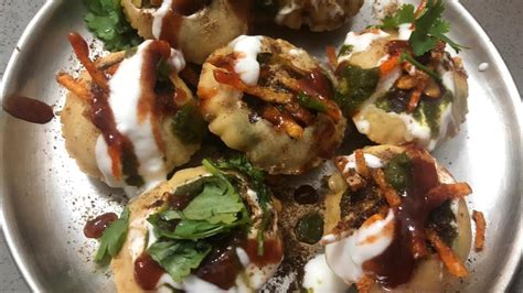 Dahi Puri Chaat Bharwa Gol Gappe Indian Street Food Youtube