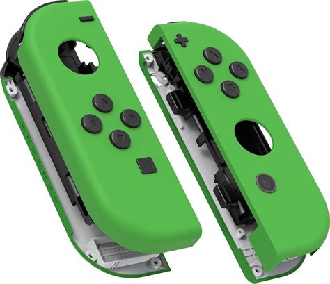 Extremerate Soft Touch Grip Green Joy Con Handheld Controller Housing