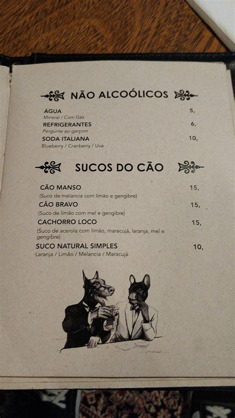 Menu Em C O V Io Curitiba Pub Bar Curitiba