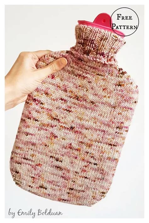 Simple Hot Water Bottle Cover Free Knitting Patterns Artofit