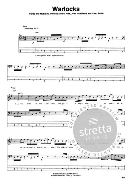 Red Hot Chili Peppers Stadium Arcadium Im Stretta Noten Shop Kaufen