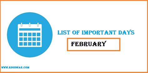 February Important Days Quiz Cool Top The Best List Of February