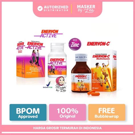 Jual Enervon C Enervon Active Vitamin C Dan B Complex Multivitamin