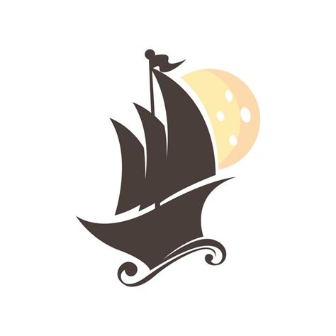 Ship logo design concept vector 18769048 Vector Art at Vecteezy