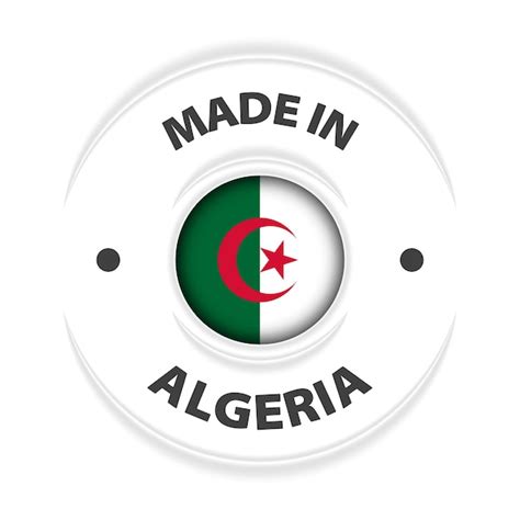 Premium Vector Made In Algeria Graphic And Label