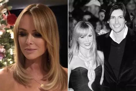BGT Babe Amanda Holden Shrink Wraps Curves In Skintight Jumper And