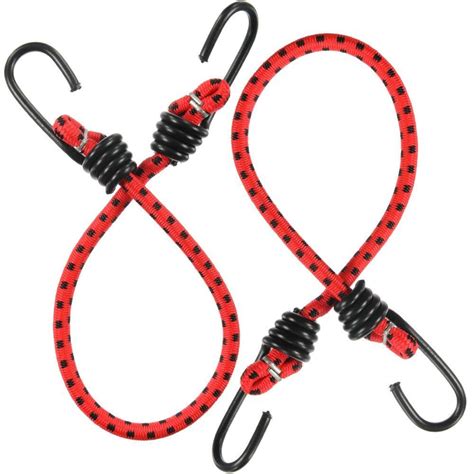 Keeper 18 In Bungee Cord With Coated Hooks 2 Pack 06018 The Home Depot