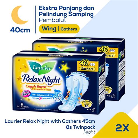 Jual Laurier Relax Night Wing Cm Pembalut X Pcs Twinpack