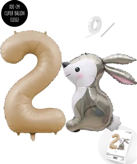 Snoes Stampertje Basis Ballon Set Xxl Cijferballon Beige Zand Caramel Nude Lief Bol