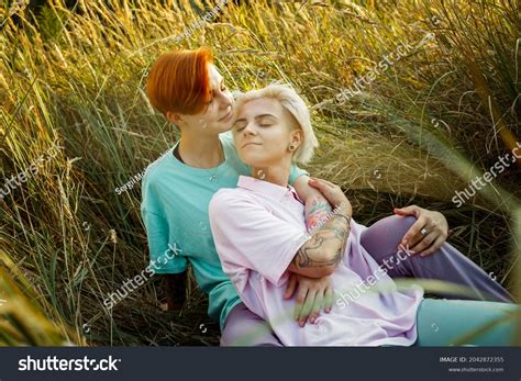 Lesbian Attractive Short Haired Lady Intimates Stock Photo Shutterstock