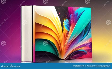 Book Cover AI Art Generator Graphic Design Stock Illustration