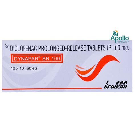 Dynapar Sr 100 Tablet Uses Side Effects Price Apollo Pharmacy