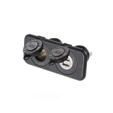 dual usb twin socket mount