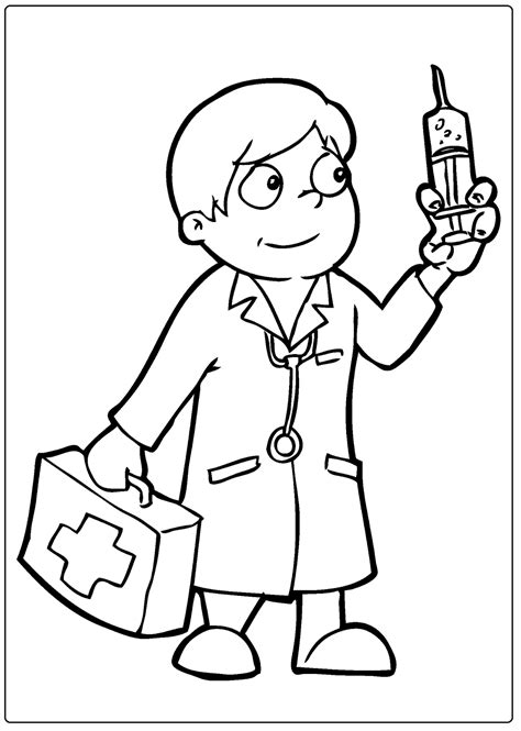 Desenhos De Profissões Coloridos Para Imprimir