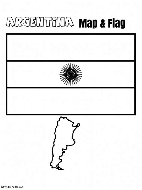 Argentina Flag Coloring Pages