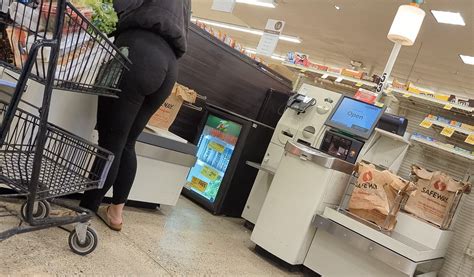 Phat Ass At Self Checkout Not OC Spandex Leggings Yoga Pants