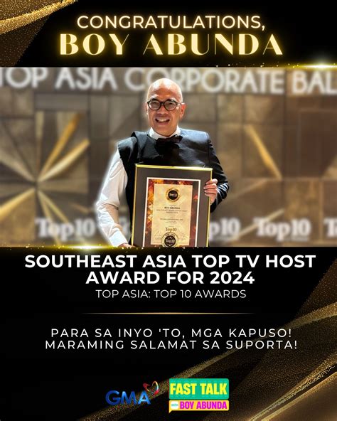 Fast Talk with Boy Abunda - Our biggest congratulations to the King of ...