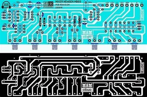 PCB Layout design mixer Electronic Kits, Electronic Circuit Projects