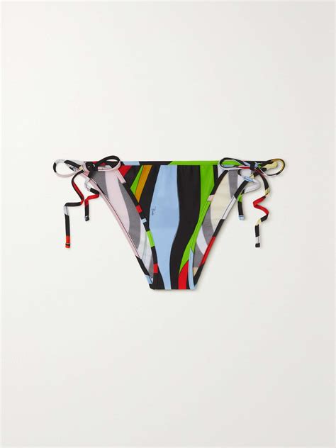 PUCCI Printed Bikini Briefs NET A PORTER