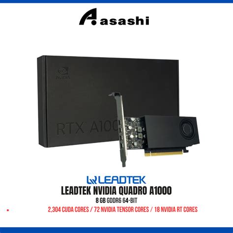 Leadtek NVIDIA Quadro T1000 4GB | A1000 8GB / NVIDIA Quadro A400 4GB ...