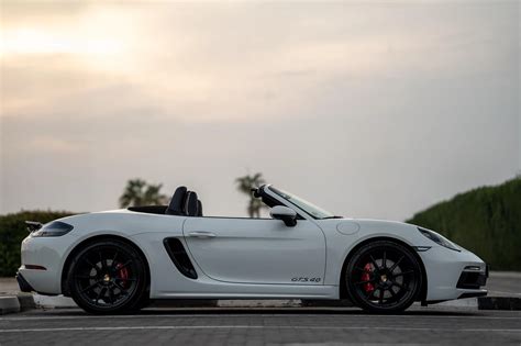 Rent Porsche Boxster Gts White In Dubai Convertible Octane Luxury