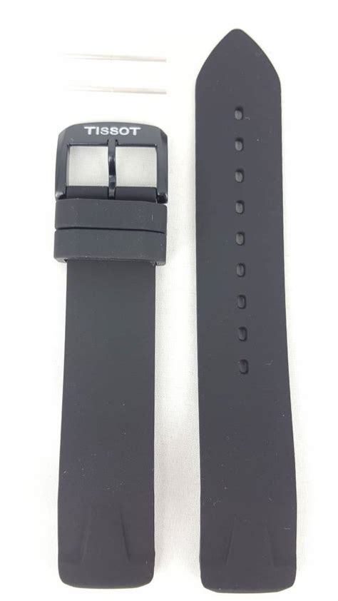 Tissot T081420a Bracelet De Montre Noir Silicone 19 Mm Watch Plaza