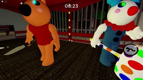 Double Roblox Piggy Clowny Foxy Jumpscare Piggy Roblox Youtube