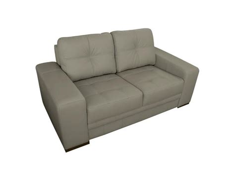 Sofá Lugares Sala de Estar Milano Couro Nude Gran Belo o Melhor