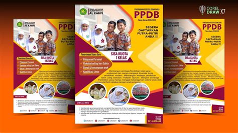 Template Brosur Sekolah Pulp