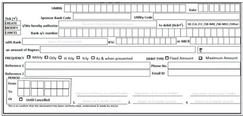 NACH Mandate PDF Debit Card Banks, 42% OFF