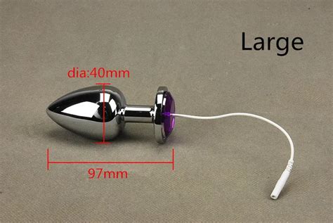 Electric Pulse Play Kit Metal Stimulation Ring With Anal Plug Sleeve Adult Electro