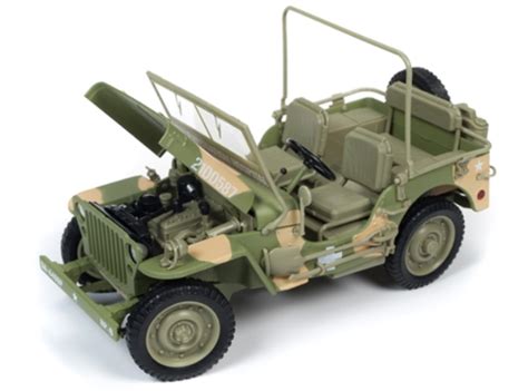 Modellbau Klar De Autoworld Jeep Willys Army Medic Camo