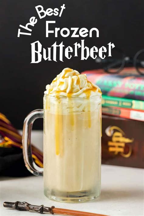 Copycat Harry Potter Frozen Butterbeer On A Table In Front Of Harry