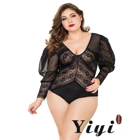 Plus Size Sexy Lingerie Transparent Mesh Valentine Corselet Sheer Sexy Lingerie Sexy Women
