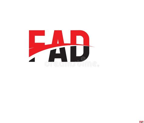 Ilustraci N Vectorial De Dise O De Logotipo Inicial De Letra Fad