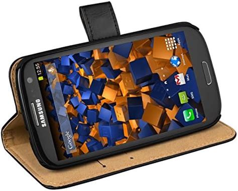 mumbi Etui à rabat en cuir pour Samsung Galaxy S3 Mini Noir Amazon fr