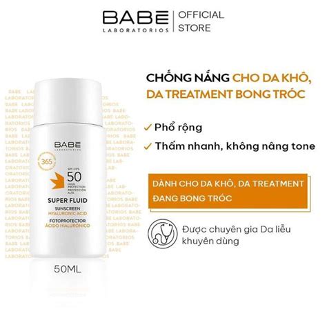 Kem Ch Ng N Ng Babe Super Fluid Spf Seina Store